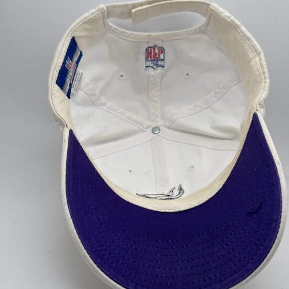 Vintage Reebok Minnesota Vikings Adjustable Strap Hat - Whilte Embroidered SKOL - Picture 4 of 5